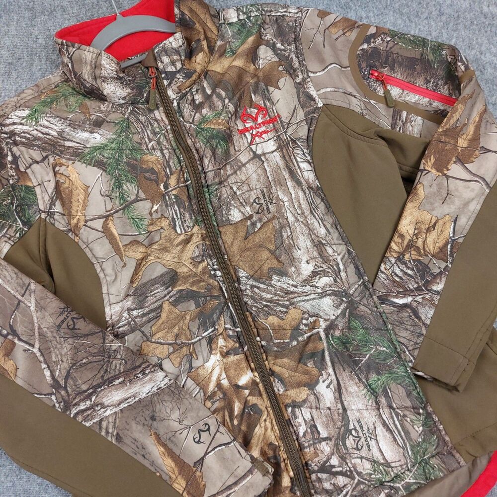 Realtree Camouflage Jacket with Red Accents